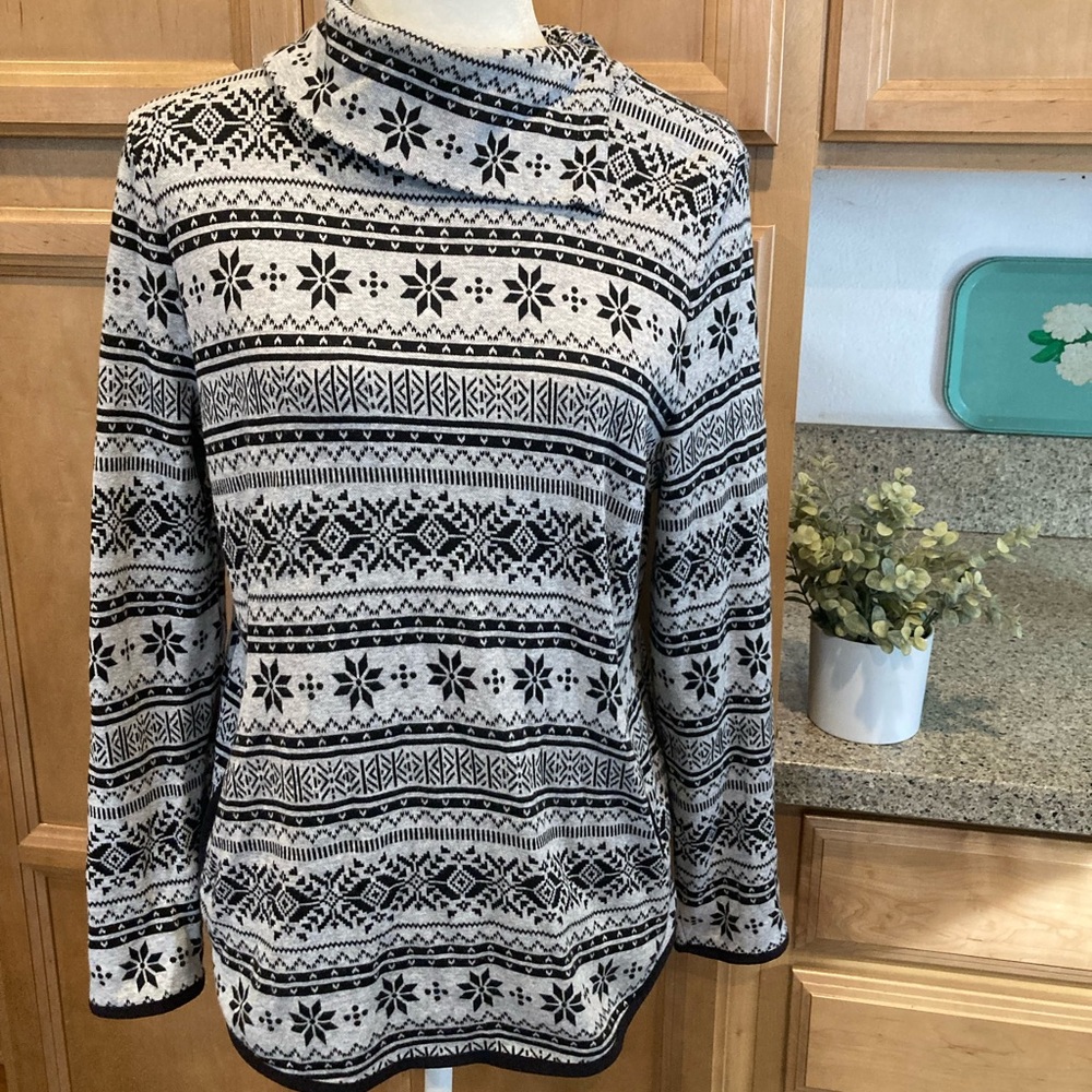 Talbots Fair Isle 100% Cotton Sweater